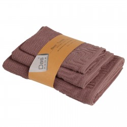 DAS HOME ΣΕΤ ΠΕΤΣΕΤΕΣ 3ΤΕΜΑΧΙΩΝ BEST 0879 DARK NUDE