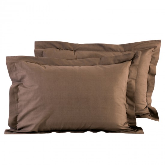 DAS HOME ΖΕΥΓΟΣ ΜΑΞΙΛΑΡΟΘΗΚΕΣ COFFEE BROWN 1004 COFFEE BROWN