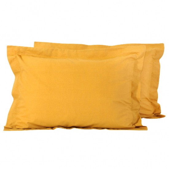 DAS HOME 1019 ΖΕΥΓΟΣ ΜΑΞΙΛΑΡΟΘΗΚΕΣ MUSTARD MUSTARD
