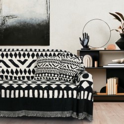DAS HOME ΜΑΞΙΛΑΡΙ ΦΙΓΟΥΡΑΣ 40Χ40 0277 BLACK, CREAM