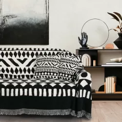 DAS HOME ΜΑΞΙΛΑΡΙ ΦΙΓΟΥΡΑΣ 40Χ40 0277 BLACK, CREAM