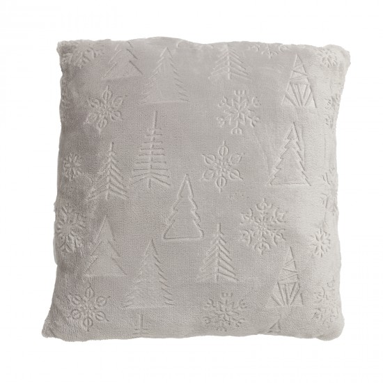 DAS HOME ΜΑΞΙΛΑΡΙ ΦΙΓΟΥΡΑΣ 40X40 CHRISTMAS 1373 GREY