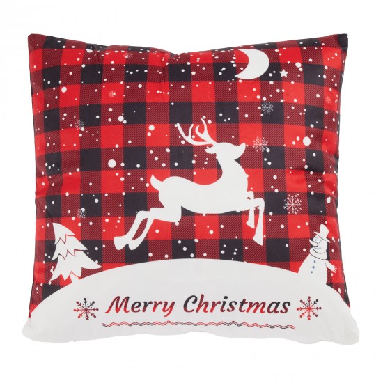 DAS HOME CHRISTMAS ΜΑΞΙΛΑΡΙ ΦΙΓΟΥΡΑΣ 45X45 0853 RED