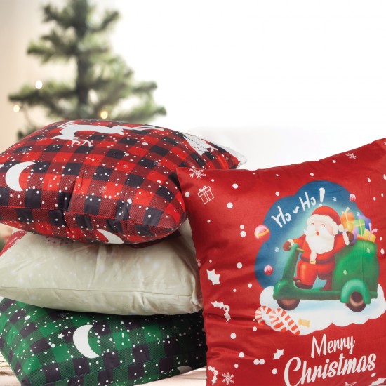 DAS HOME CHRISTMAS ΜΑΞΙΛΑΡΙ ΦΙΓΟΥΡΑΣ 45X45 0853 RED