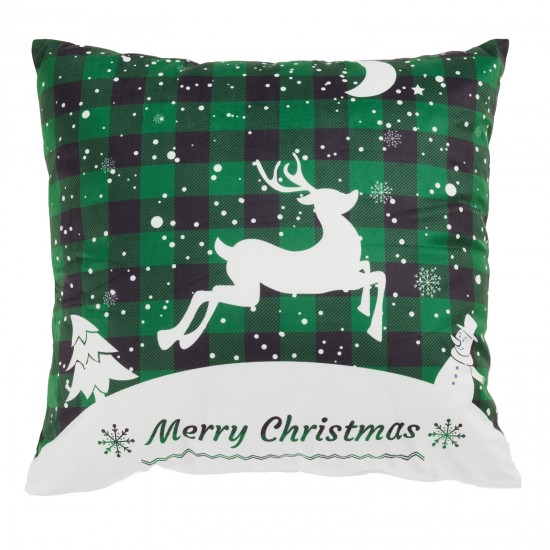DAS HOME CHRISTMAS ΜΑΞΙΛΑΡΙ ΦΙΓΟΥΡΑΣ 45X45 0854 GREEN