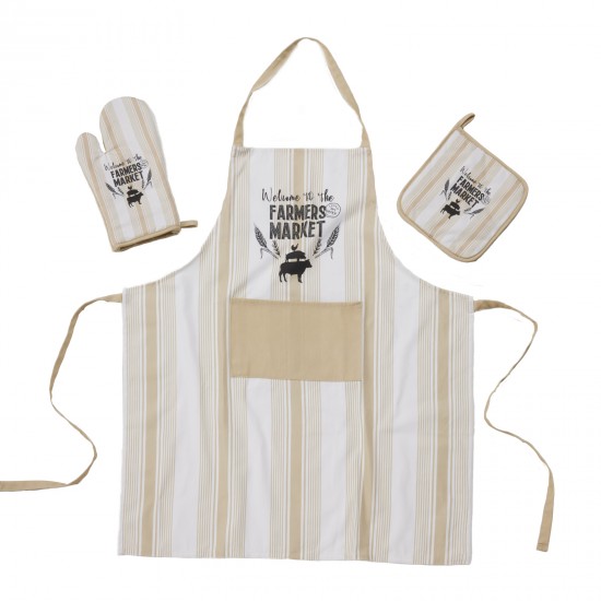 DAS HOME ΣΕΤ ΚΟΥΖΙΝΑΣ 3ΤΜΧ 0864 ECRU