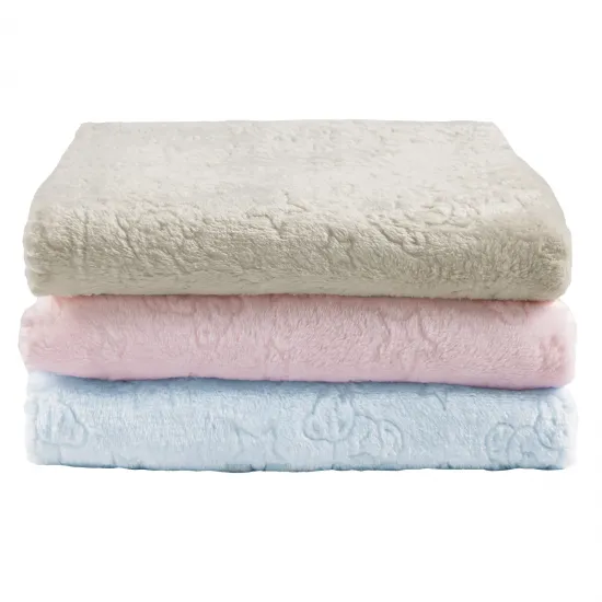 DAS BABY ΚΟΥΒΕΡΤΑ FLEECE 75X100 RELAX 4904 PINK
