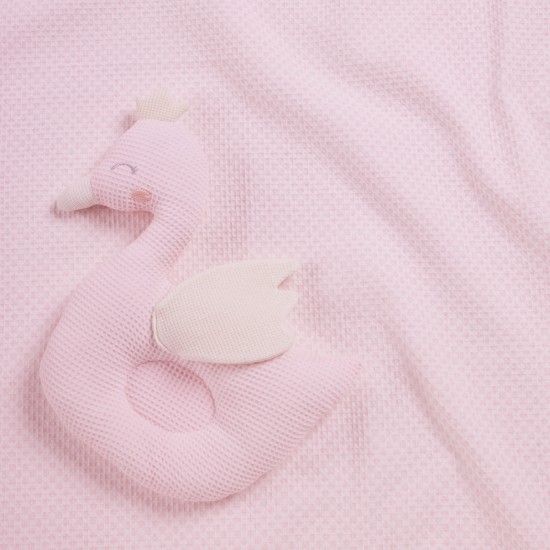 DAS BABY ΚΟΥΒΕΡΤΑ ΠΙΚΕ ΑΓΚΑΛΙΑΣ RELAX 4956 PINK, WHITE
