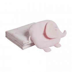 DAS BABY ΚΟΥΒΕΡΤΑ ΠΙΚΕ ΑΓΚΑΛΙΑΣ RELAX 4957 GREY, PINK, WHITE