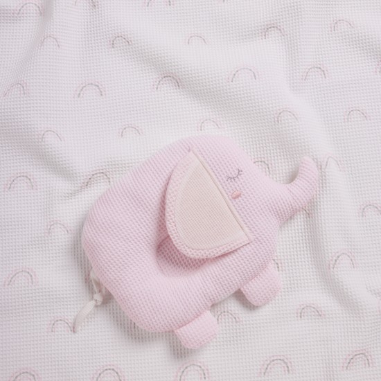 DAS BABY ΚΟΥΒΕΡΤΑ ΠΙΚΕ ΑΓΚΑΛΙΑΣ RELAX 4957 GREY, PINK, WHITE
