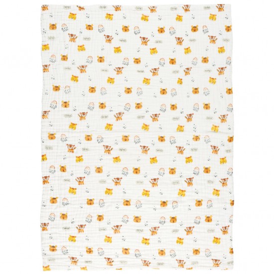 DAS BABY ΚΟΥΒΕΡΤΑ-ΜΟΥΣΕΛΙΝΑ 105X150 RELAX 6622 ΛΕΥΚΟ, ΠΟΡΤΟΚΑΛΙ DAS BABY ΚΟΥΒΕΡΤΑ-ΜΟΥΣΕΛΙΝΑ 105X150 RELAX 6622 ΛΕΥΚΟ, ΠΟΡΤΟΚΑΛΙ