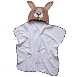 DAS BABY ΚΑΠΑ SMILE EMBROIDERY 4894 ΚΑΦΕ, ΛΕΥΚΟ