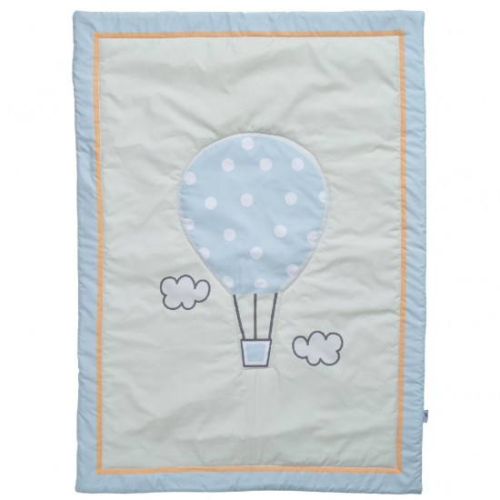 DAS BABY ΚΟΥΒΕΡΛΙ FUN 4880 ΓΑΛΑΖΙΟ, ΚΙΤΡΙΝΟ, ΜΕΝΤΑ