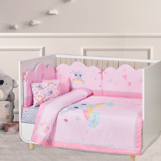 DAS BABY ΚΟΥΒΕΡΛΙ ΚΟΥΝΙΑΣ FUN 4934 GREY, PINK