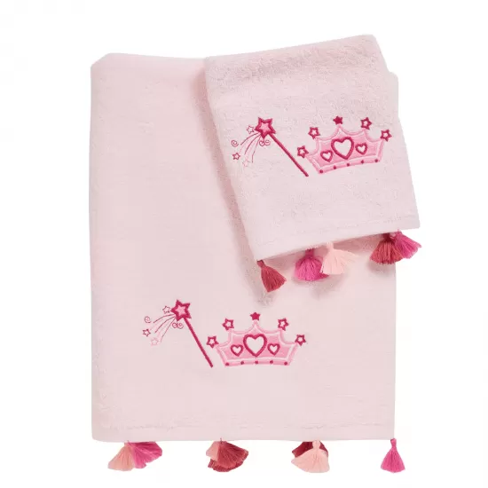 DAS BABY ΣΕΤ ΠΕΤΣΕΤΕΣ 2 ΤΕΜΑΧΙΩΝ ΚΕΝΤΗΤΕΣ SMILE 4963 PINK