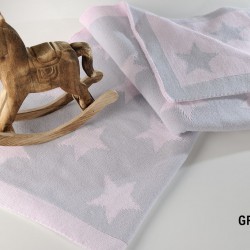 Κουβέρτα Κούνιας DT254 Pink White