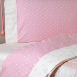 Σετ Σεντόνια Ημίδιπλα 507 Stars Pink