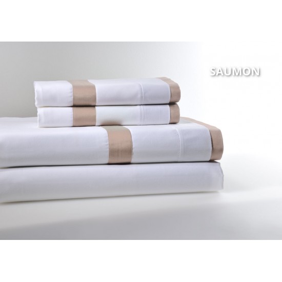 Σετ Σεντόνια Υπέρδιπλα Με Ρεβερ Saumon 250 Κλωστές Σετ Σεντόνια Υπέρδιπλα Με Ρεβερ Saumon 250 Κλωστές