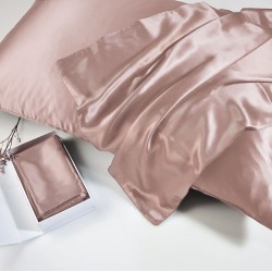 Μαξιλαροθήκη 100% Mulberry Silk - Pink
