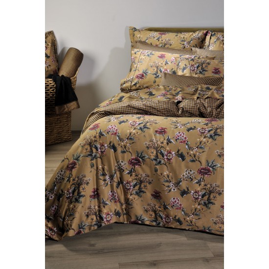 Σετ Σεντόνια King Λάστιχο 826 Gold Flower