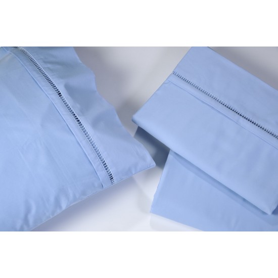 Σετ Σεντόνια Υπέρδιπλα 300TC Αζουρ Μπλε