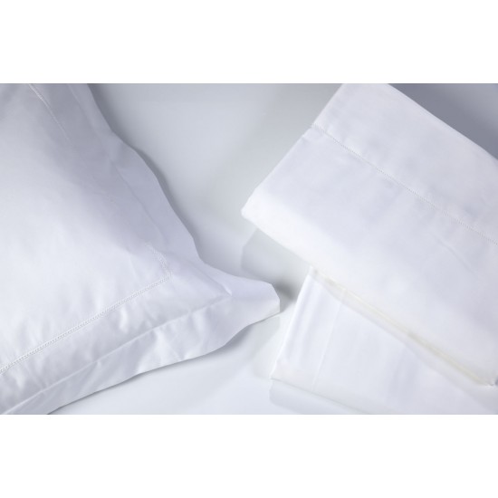 Σετ Σεντόνια Υπέρδιπλα Αζουρ Λευκό Oxford Μαξ/κες