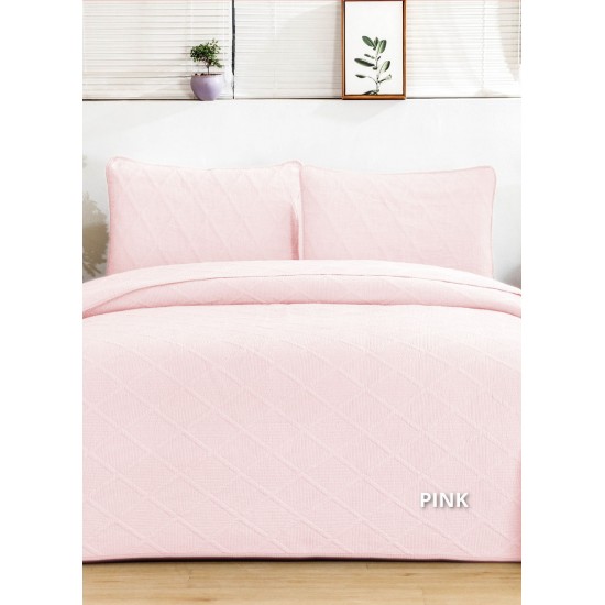 Κουβρ/λι Diamond 240 Χ 260 Pink Κουβρ/λι Diamond 240 Χ 260 Pink