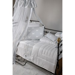Σετ Σεντόνια Λίκνου 686 Butterdot Grey