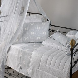 Σετ Σεντόνια Λίκνου 686 Butterdot Grey