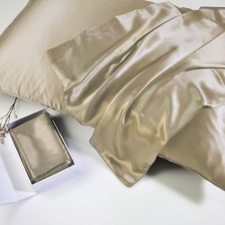 Μαξιλαροθήκη 100% Mulberry Silk - Champagne