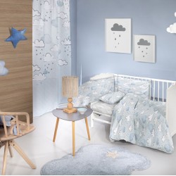 Σετ Κούνιας Bebe 3τμχ Guy Laroche - Cloudy L.Blue