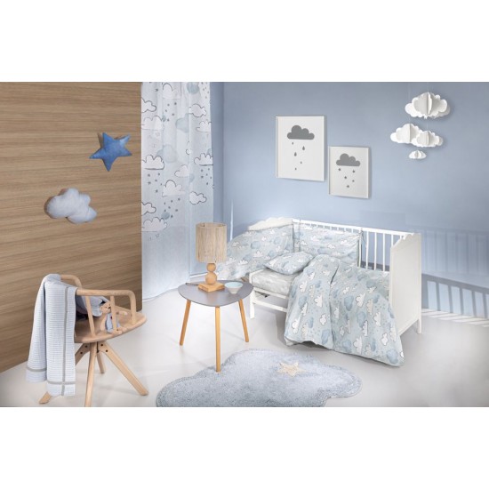 Σετ Κούνιας Bebe 3τμχ Guy Laroche - Cloudy L.Blue