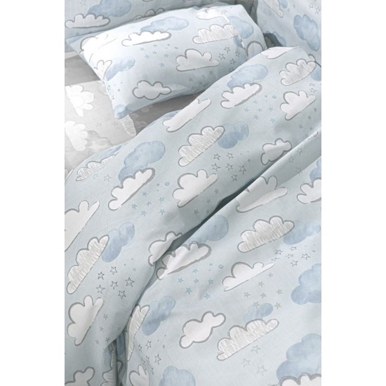 Σετ Κούνιας Bebe 3τμχ Guy Laroche - Cloudy L.Blue