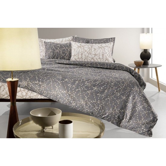 Σετ Σεντόνια Υπέρδιπλα 240X265 - Emilia Charcoal