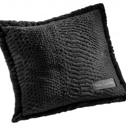 Σετ Ριχτάρι Διθέσιο 170X250 + Μαξιλαροθήκη - Crusty Black