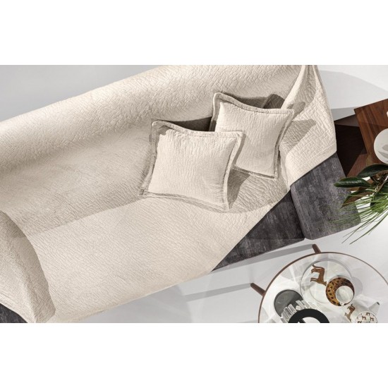 Σετ Ριχτάρι Διθέσιο 170X250 + Μαξιλαροθήκη - Avon Sand