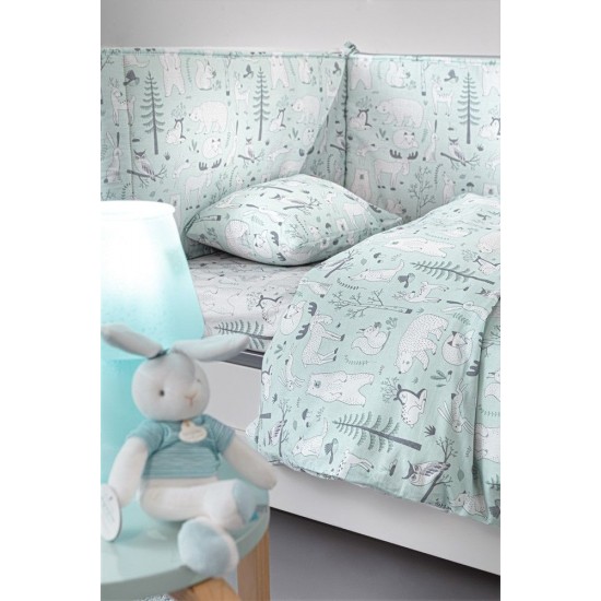 Σετ Κούνιας 3τμχ (Πθ-Μξ-Παντα) - Bebe Forest Mist  Σετ Κούνιας 3τμχ (Πθ-Μξ-Παντα) - Bebe Forest Mist