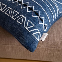 Μαξιλαροθήκη 43x43cm Edna Blue Jean 162