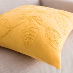 Μαξιλαροθήκη 43x43cm GOFIS HOME Pale Sun Yellow 381/ 10