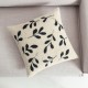 Μαξιλαροθήκη 43x43cm GOFIS HOME Herbal Εκρού/Σκούρο Χακί 705/ 05