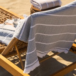Πετσέτα θαλάσσης 80x160cm GOFIS HOME   Water Grey 570/ 34