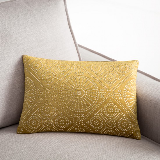Μαξιλαροθήκη 30x45cm GOFIS HOME Cressida Champagne Green 139