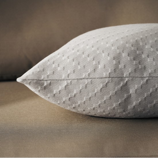 Μαξιλαροθήκη 50x50cm GOFIS HOME  Ori Rock Grey 401/15