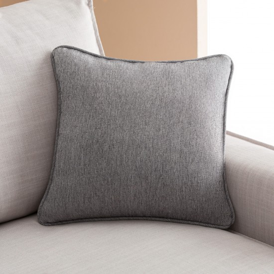 Μαξιλαροθήκη 43x43cm GOFIS HOME Zuri Grey Rock 508/ 15