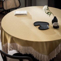 Τραπεζομάντηλο 165x165cm GOFIS HOME Cersei Champagne 453/ 37 Τραπεζομάντηλο 165x165cm GOFIS HOME Cersei Champagne 453/ 37