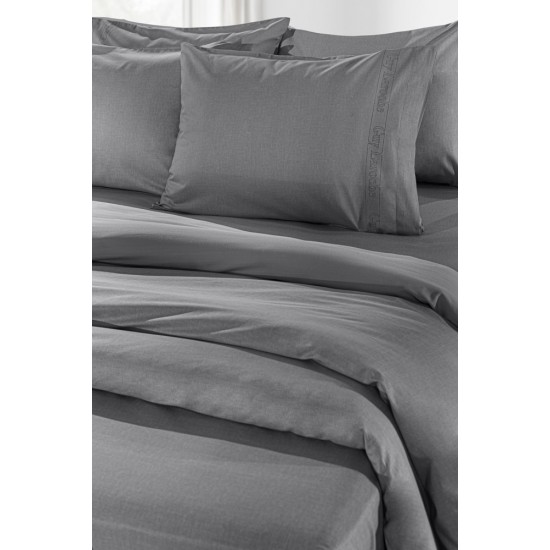 Σεντόνι Μεμονωμένο Μονό 170X270 - Color Plus Anthracite