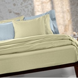 Σεντόνι Μεμονωμένο Μονό με Λάστιχο 100X200+32 - Color Plus Olive