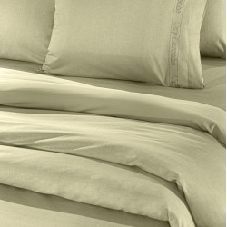 Σεντόνι Μεμονωμένο Μονό με Λάστιχο 100X200+32 - Color Plus Olive