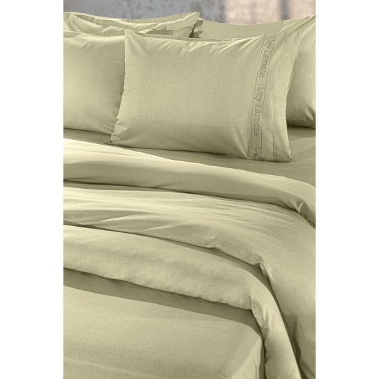 Σεντόνι Μεμονωμένο Διπλό 200X265 - Color Plus Olive