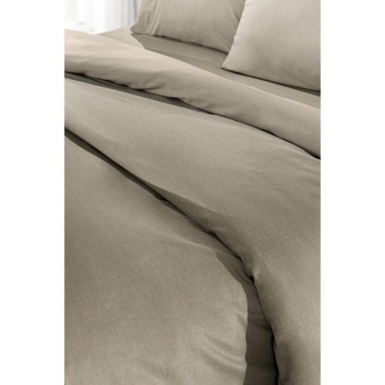 Σεντόνι Μεμονωμένο Υπέρδιπλο 240X270 - Color Plus Taupe